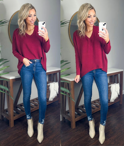 Fall is Mine Oversized High Low Sweater