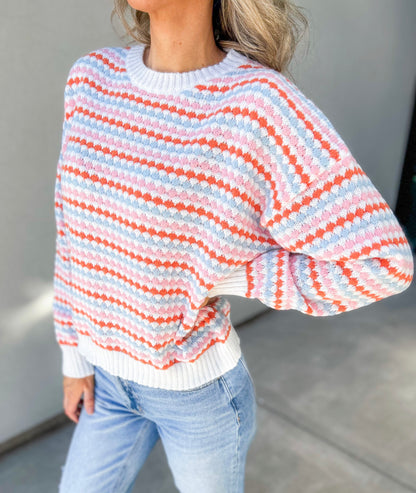 In Color Striped Sweater