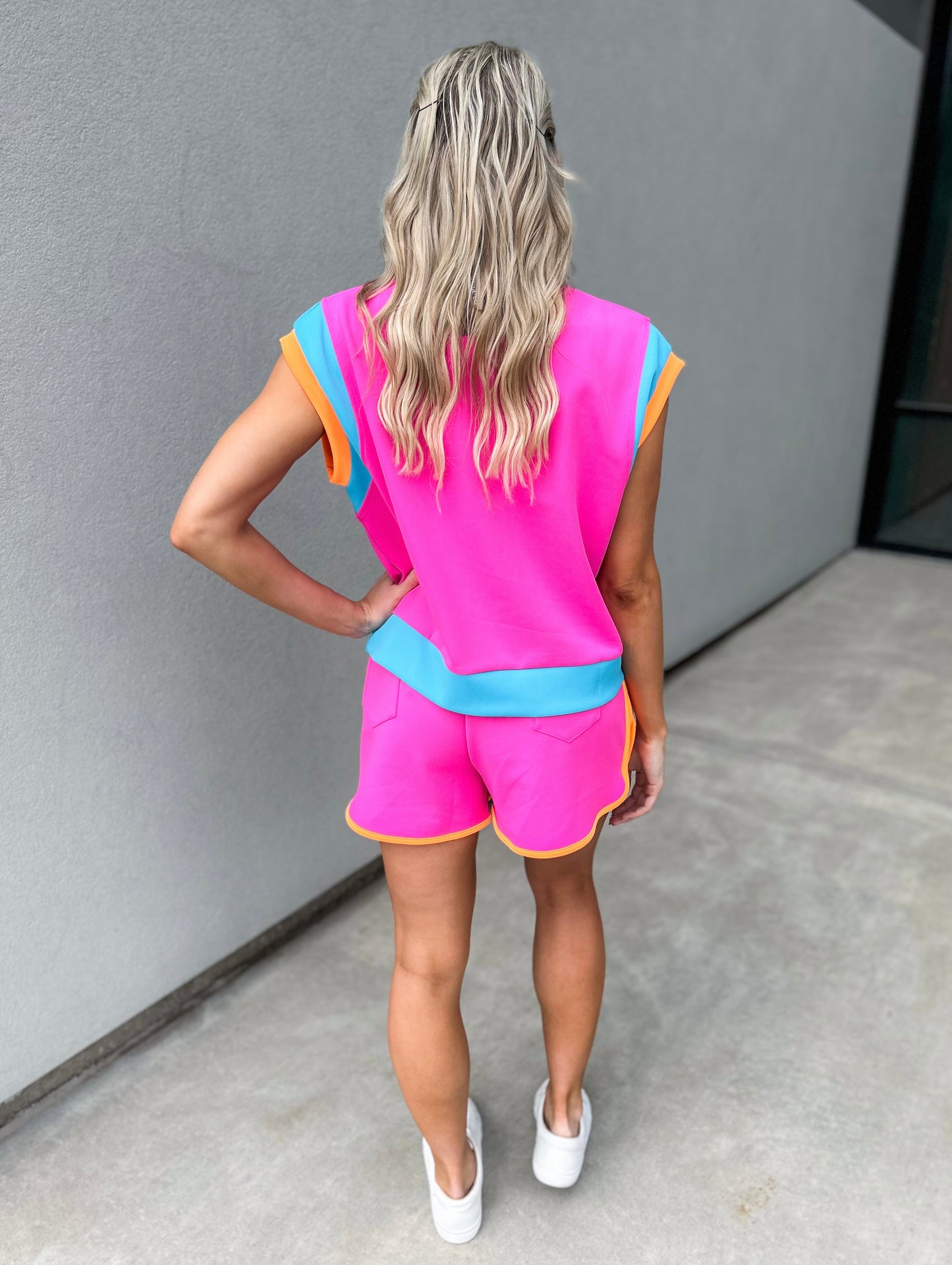 Shray Color Block Shorts