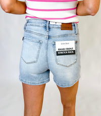 JUDY BLUE Tracy High Waisted Ridge Shorts