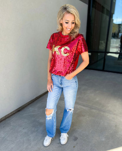 KC Sequin Top