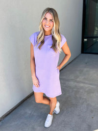 Ayana Textured Dress (Lavender)