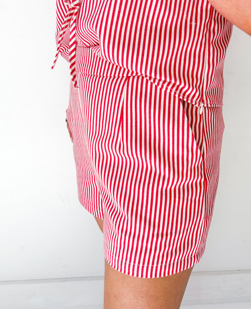 Terrie Striped Shorts