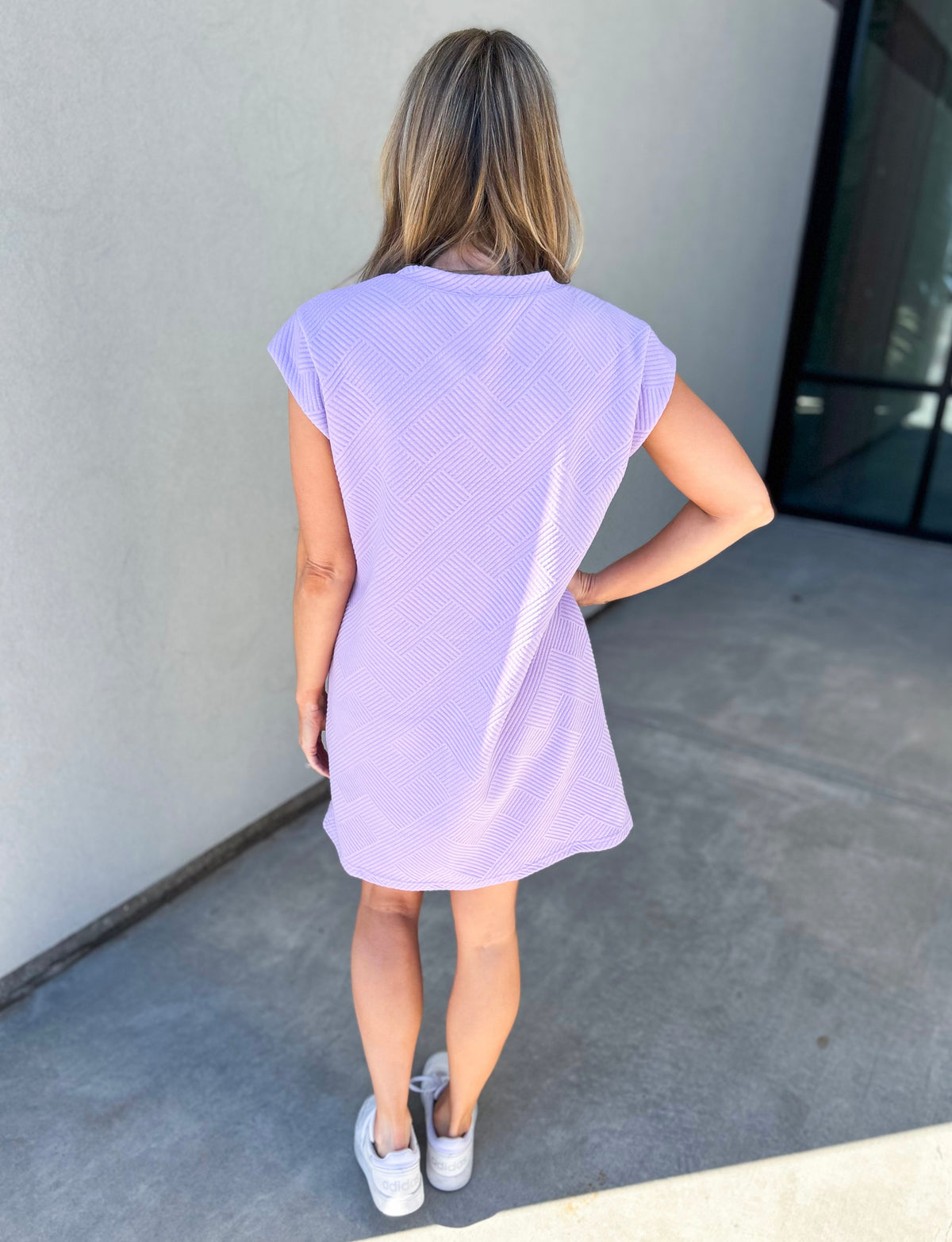 Ayana Textured Dress (Lavender)