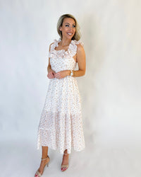 Emory Floral Ruffle Sleeve Maxi Dress
