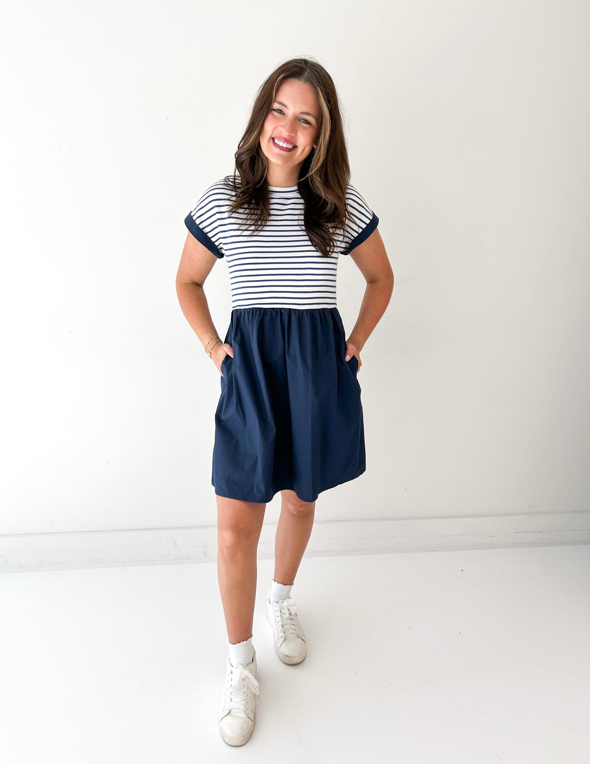 Haydyn Striped Mini Dress