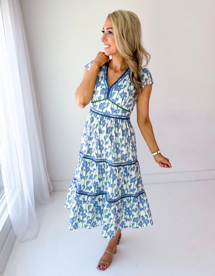 Addison Floral Midi Dress
