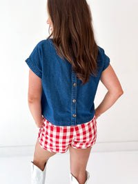 Mariah Denim Top