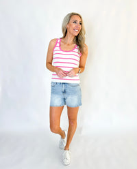 JUDY BLUE Tracy High Waisted Ridge Shorts