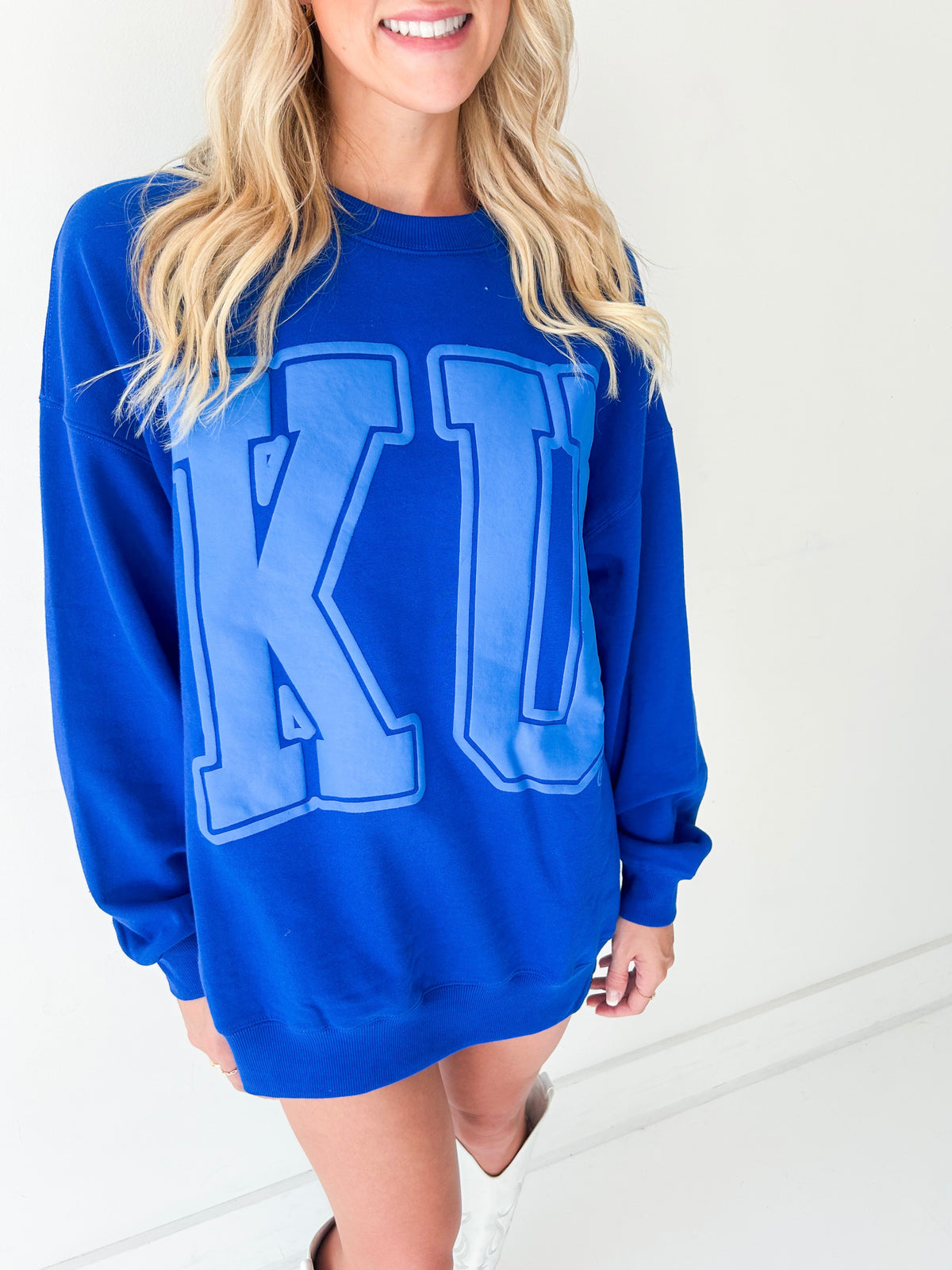 KU Very Oversized Sweatshirt (Royal Blue)