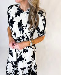 Carmella Smocked Floral Midi Dress