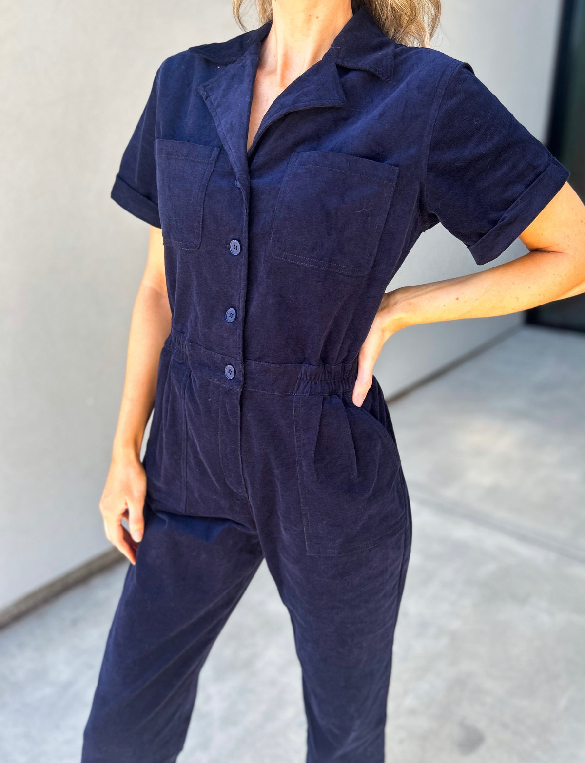 Rico Stretch Corduroy Jumpsuit