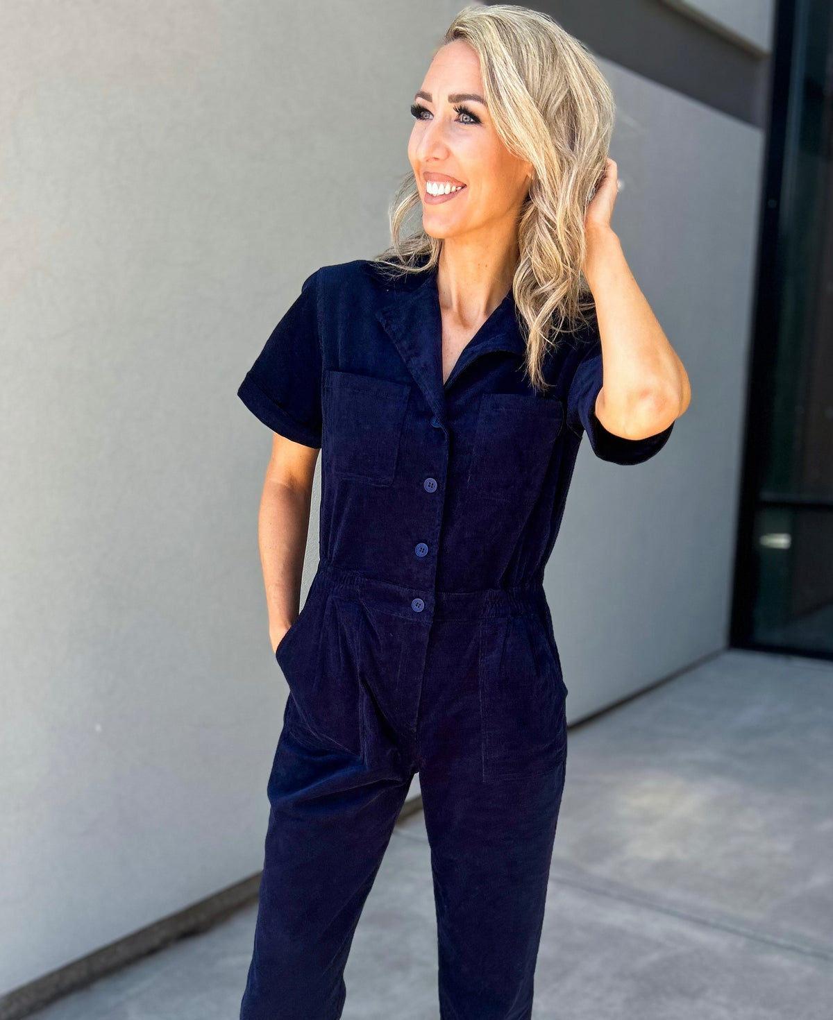 Rico Stretch Corduroy Jumpsuit