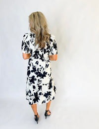 Carmella Smocked Floral Midi Dress