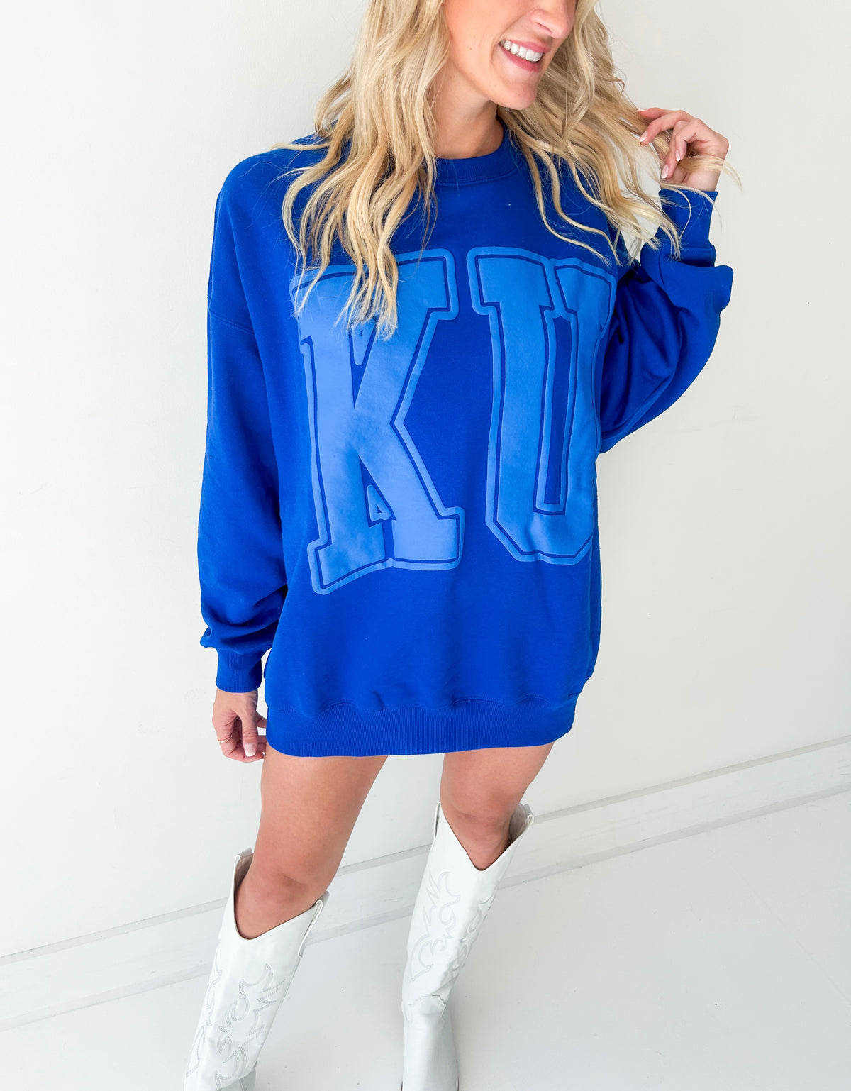 KU Very Oversized Sweatshirt (Royal Blue)