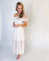 Emory Floral Ruffle Sleeve Maxi Dress