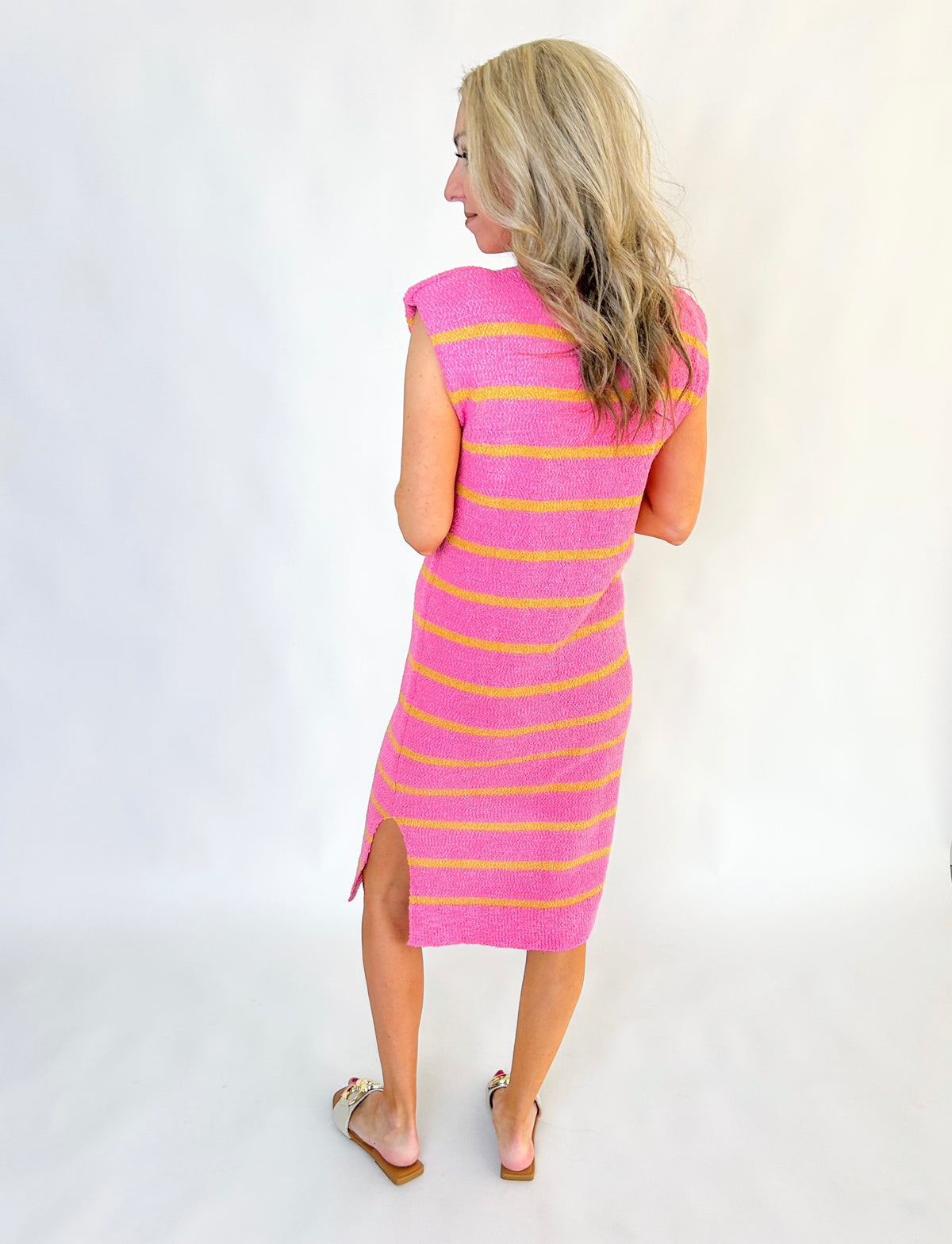 Cora Striped Midi Dress
