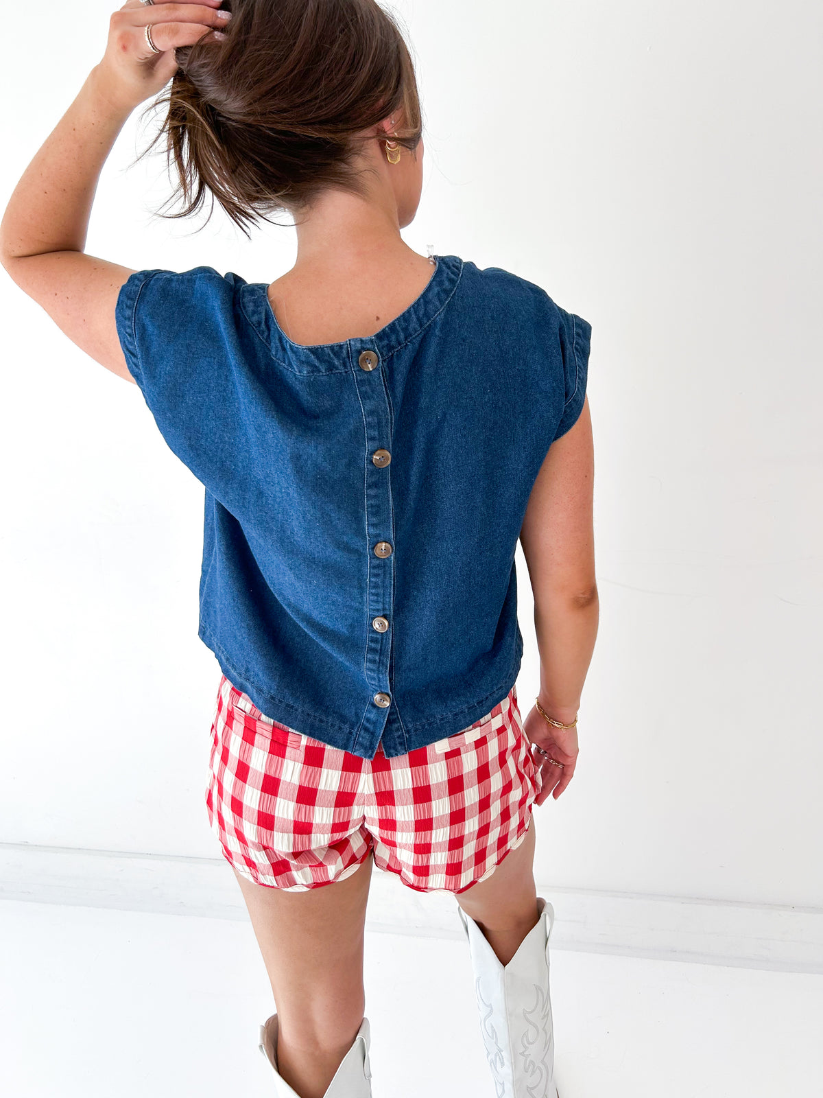 Mariah Denim Top