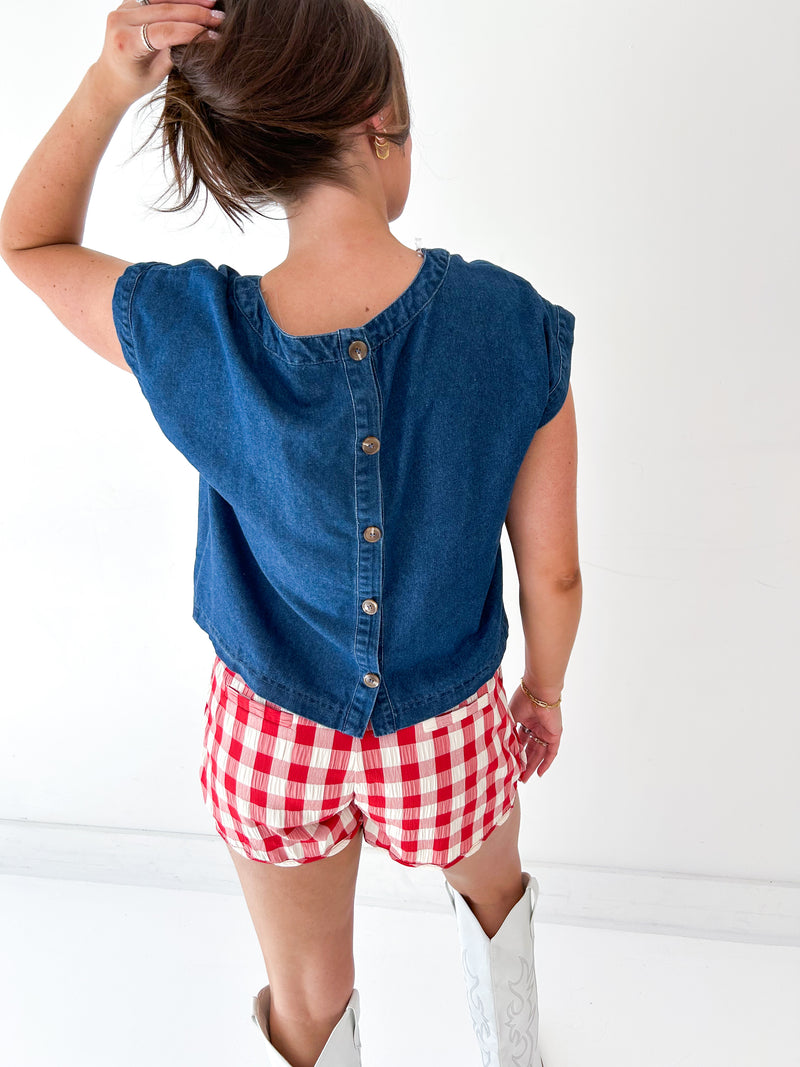 Mariah Denim Top