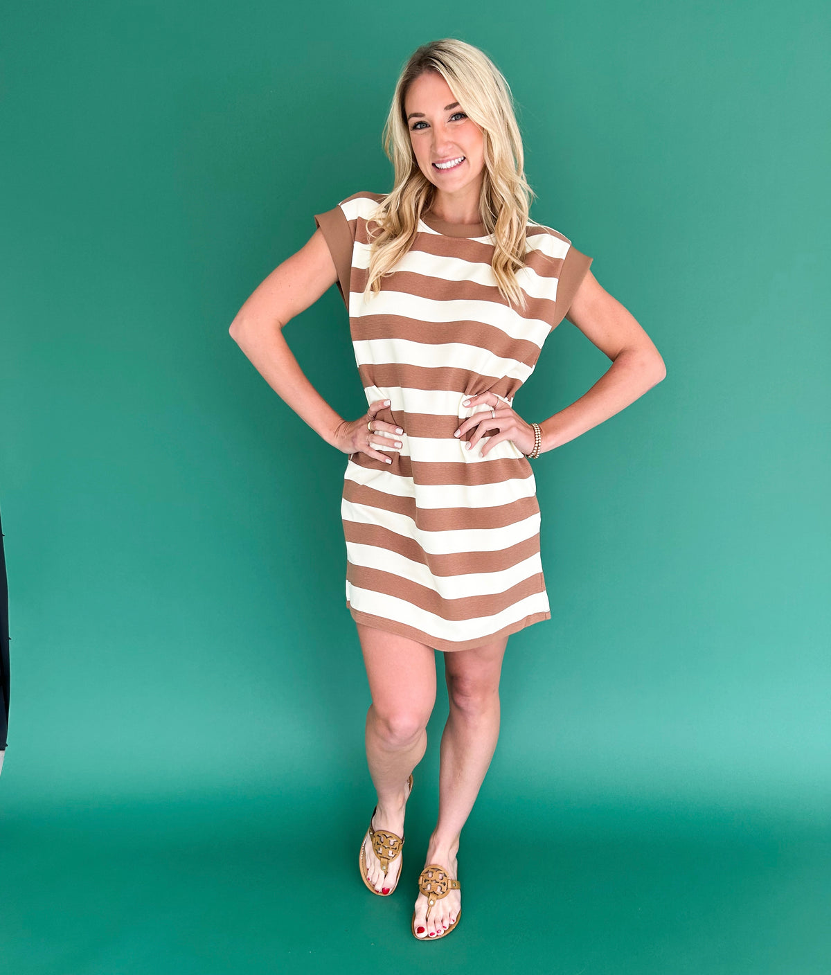 Natural Striped Dress