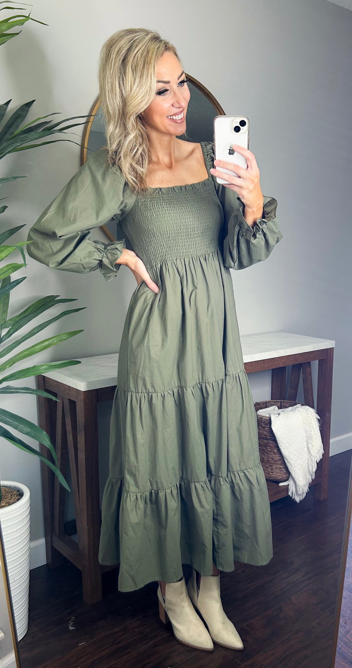 Aura Smocked Chest Maxi Dress