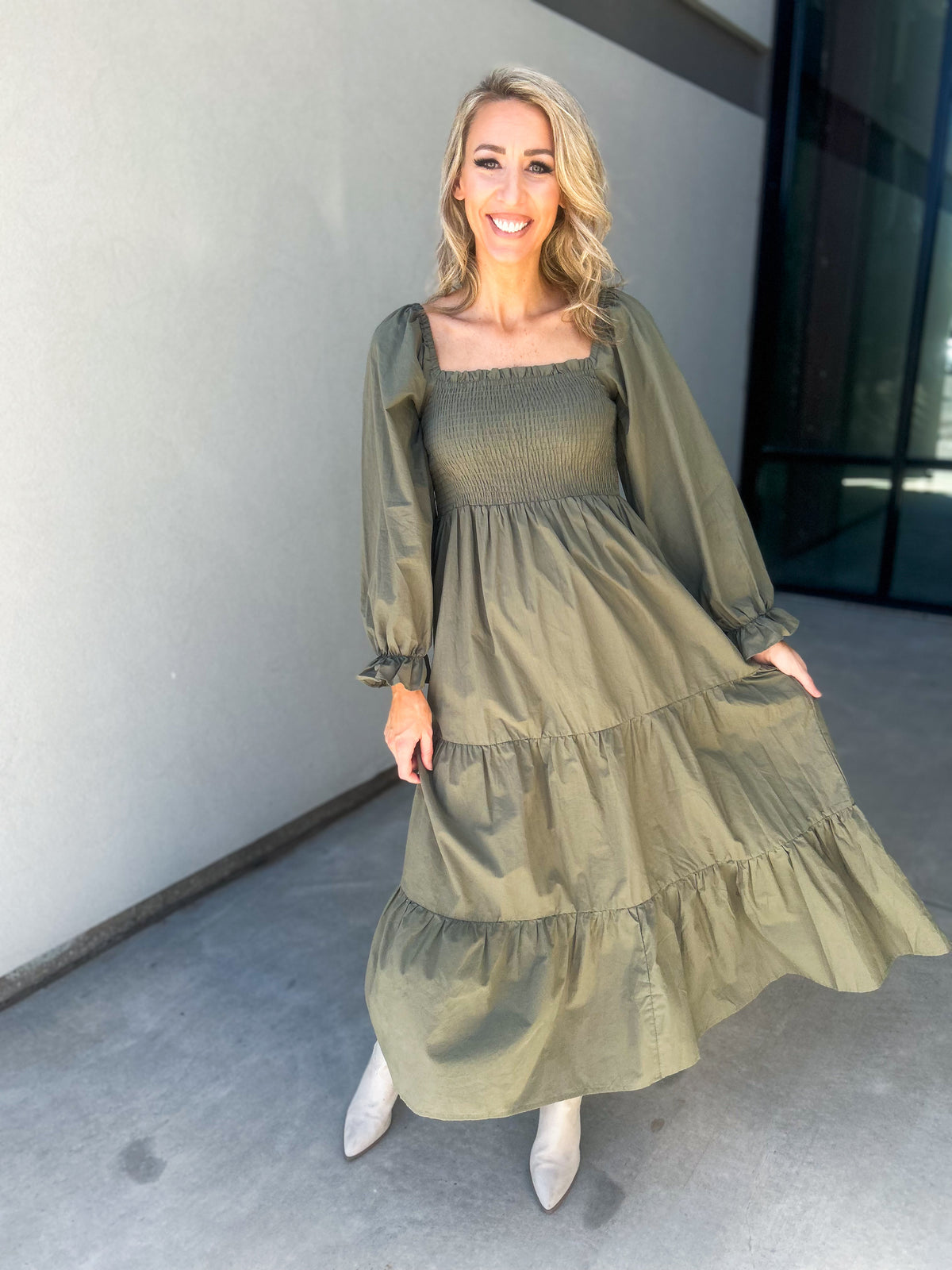 Aura Smocked Chest Maxi Dress