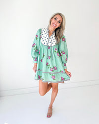 Jasmin Multi Print Floral Mini Dress