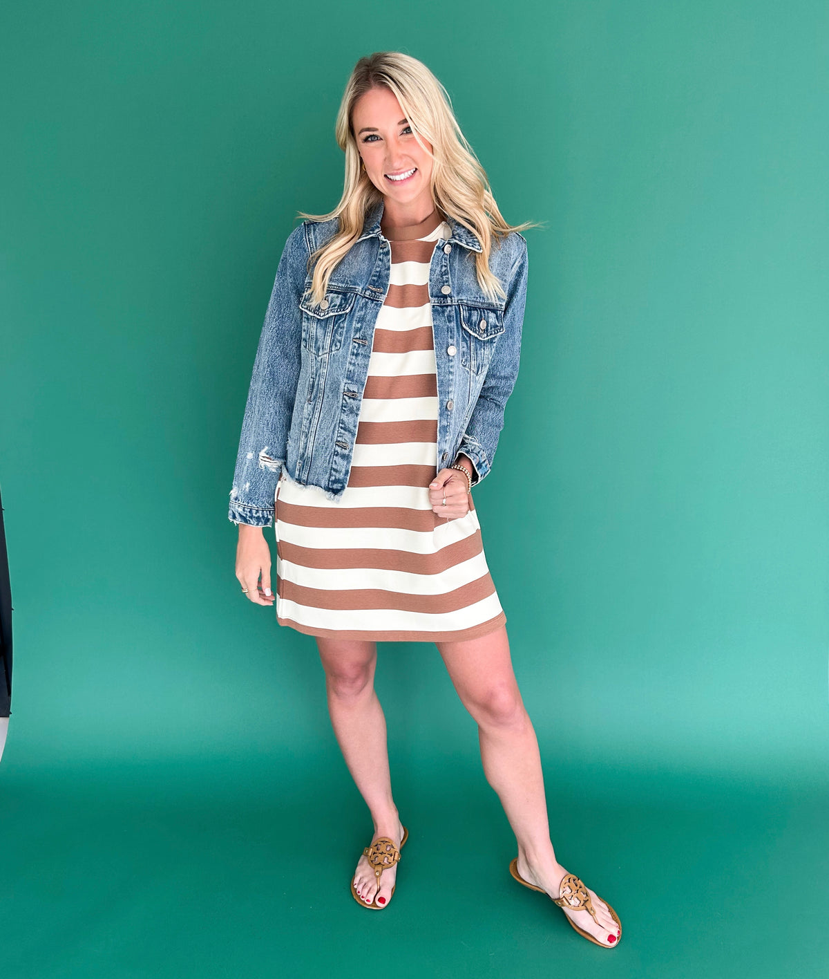 Natural Striped Dress