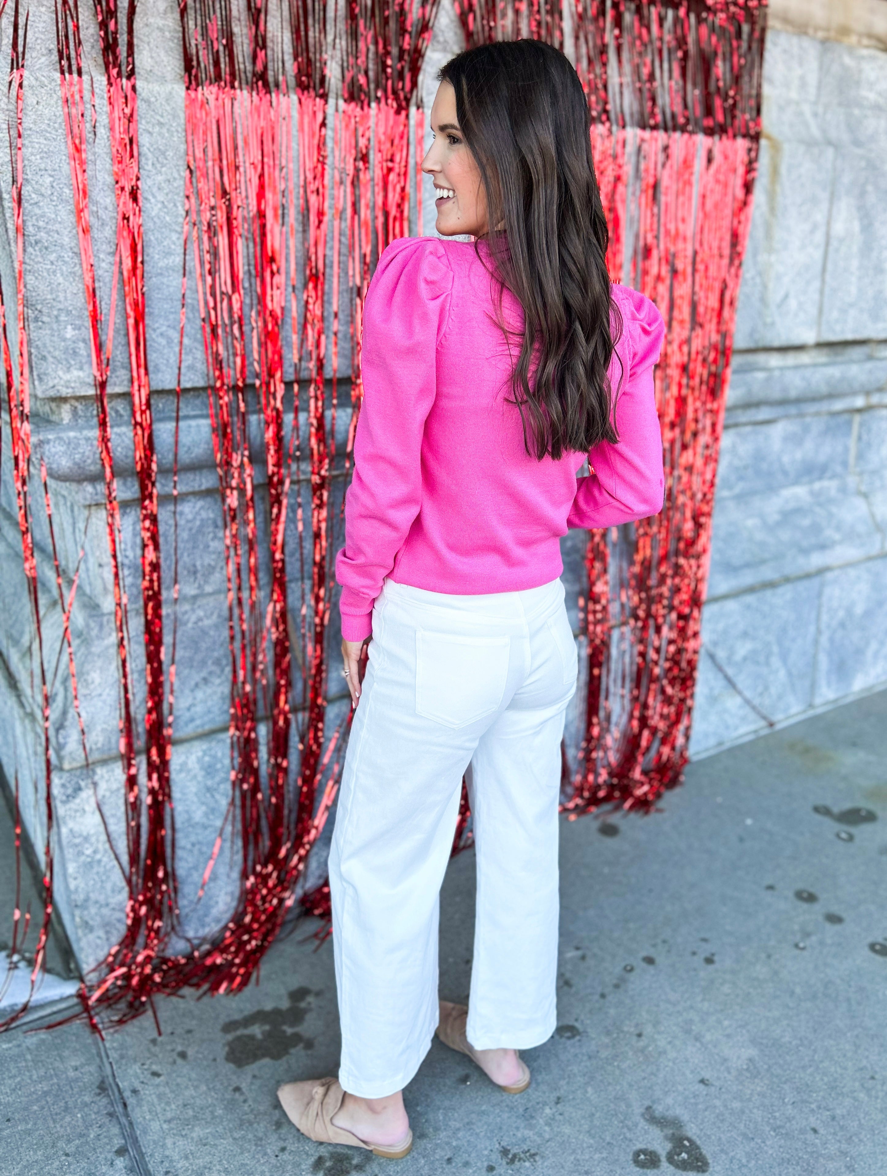 Fuzzy pink 2024 lee jeans