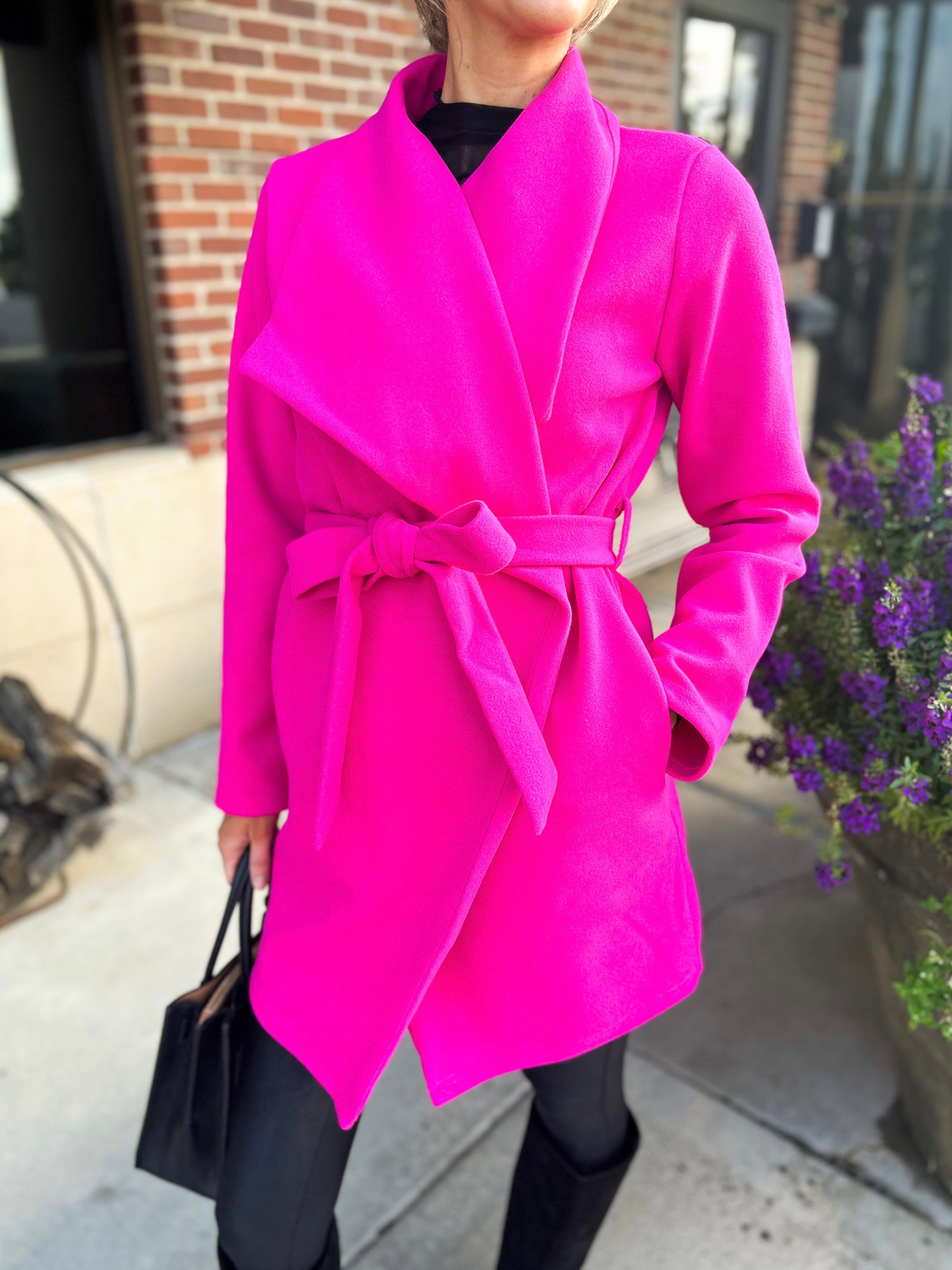 Front on sale wrap coat