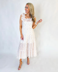 Emory Floral Ruffle Sleeve Maxi Dress