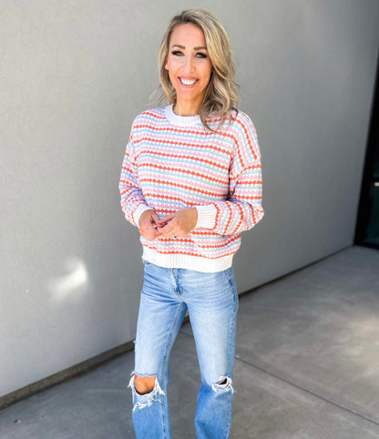 In Color Striped Sweater