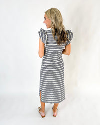 Ayla Striped Midi Dress