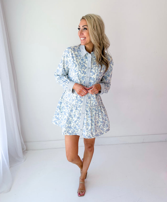 Romy Button Up Floral Dress