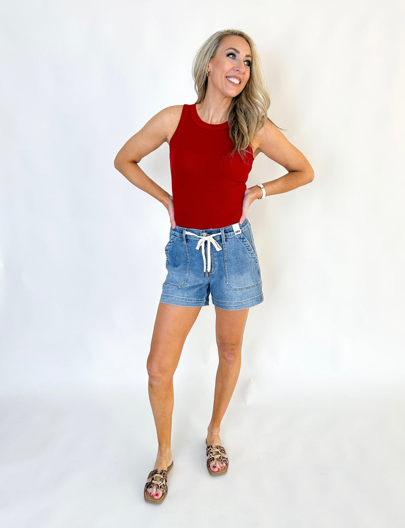 Rowan Ribbed Scoop Neck Tank Top
