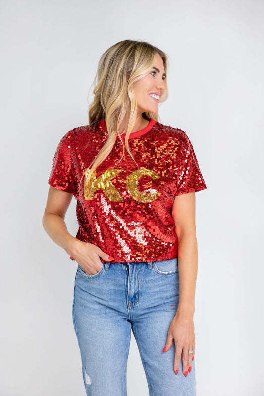 KC Sequin Top