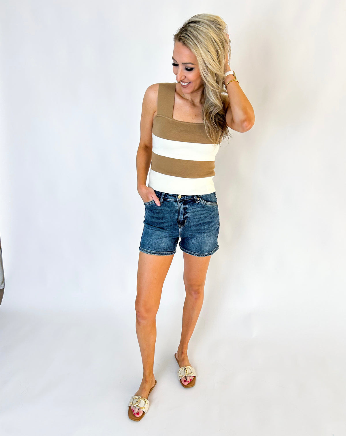 Lydia Wide Strap Tank Top