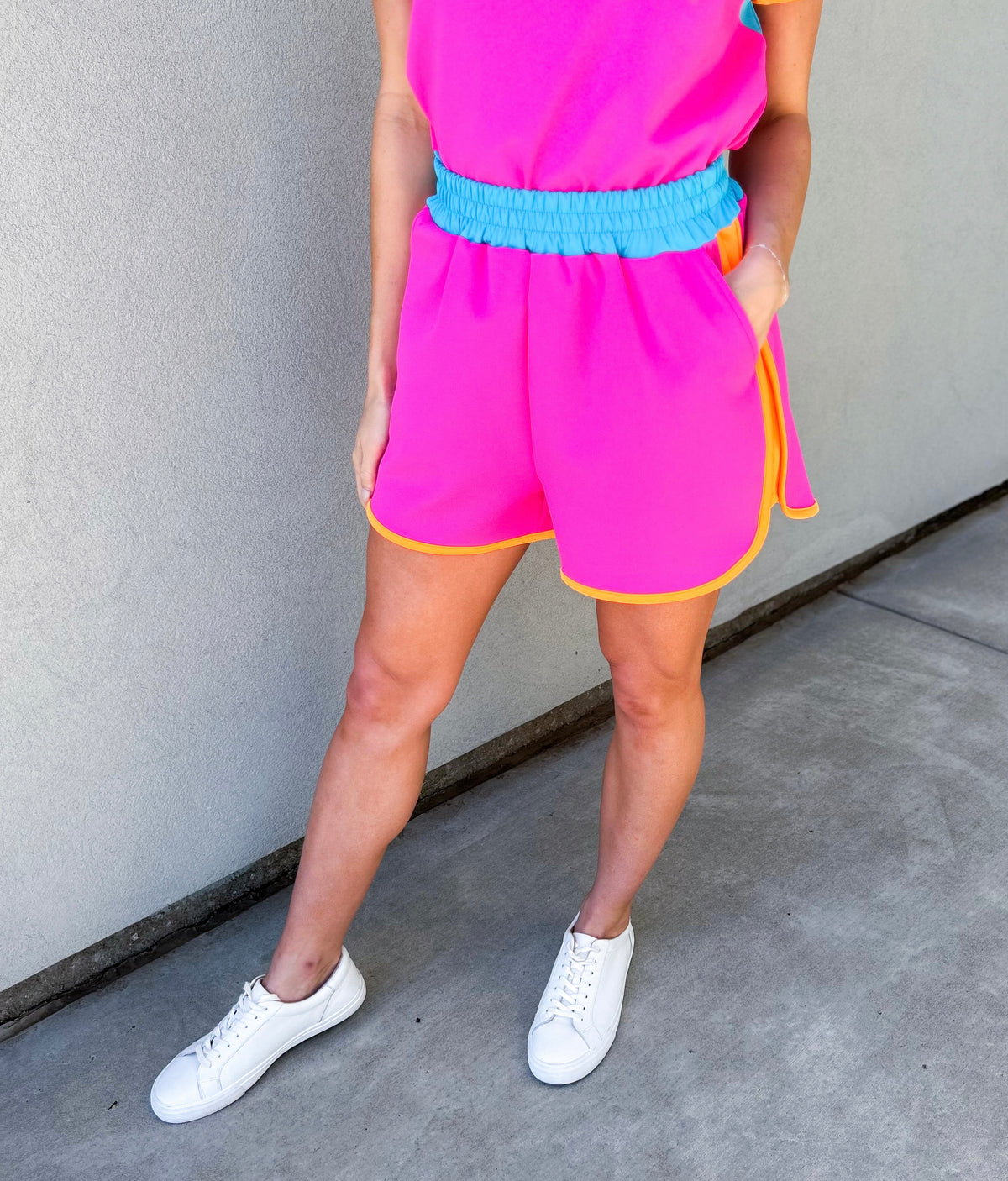 Shray Color Block Shorts