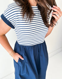 Haydyn Striped Mini Dress