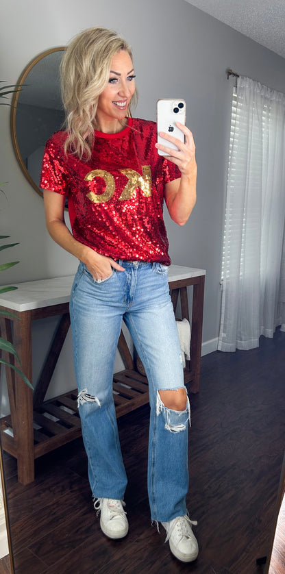 KC Sequin Top