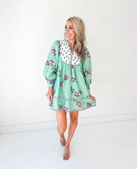 Jasmin Multi Print Floral Mini Dress