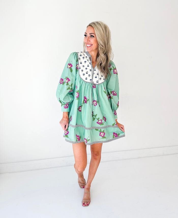 Jasmin Multi Print Floral Mini Dress