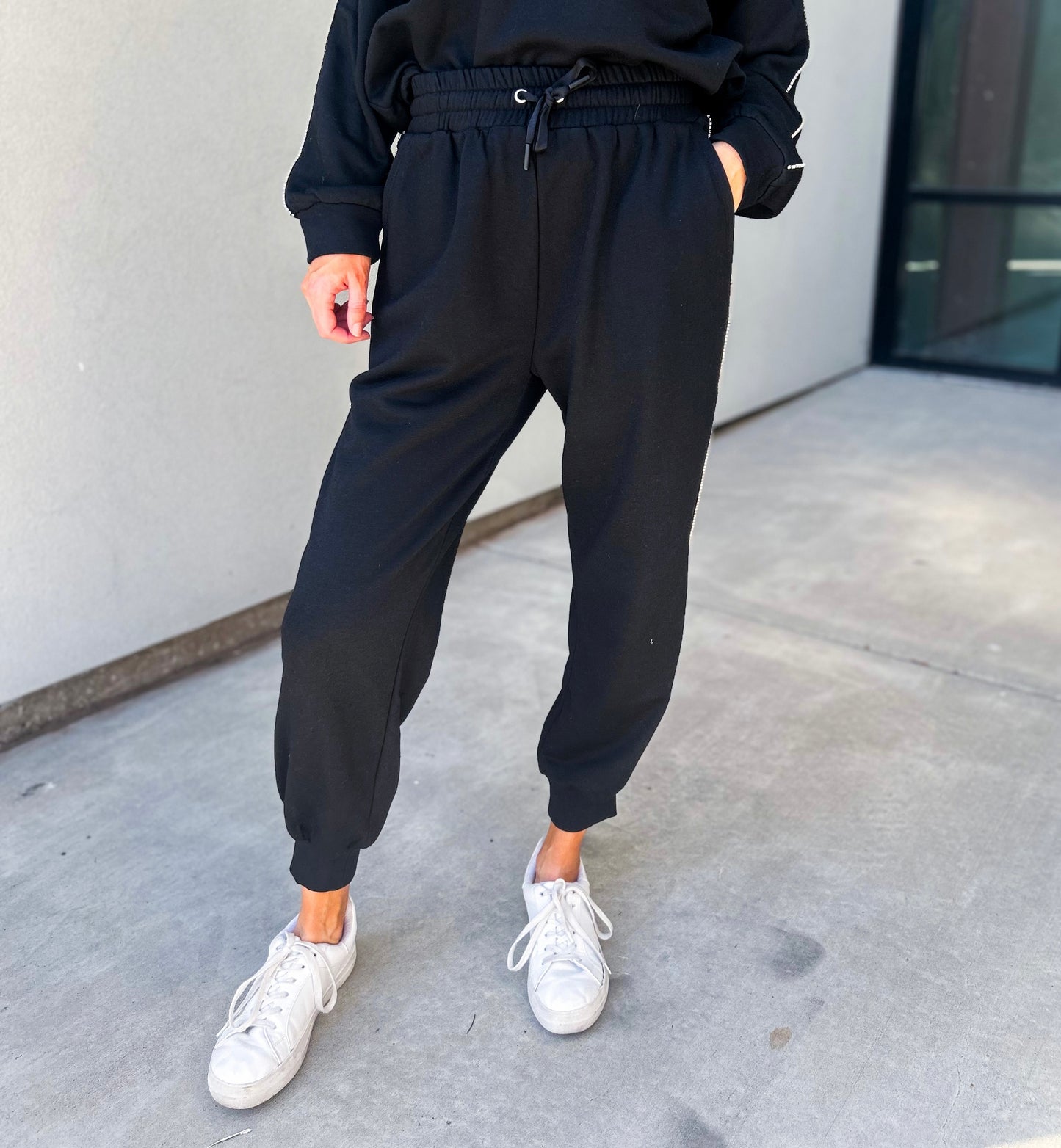 Simone Side Rhinestone Joggers