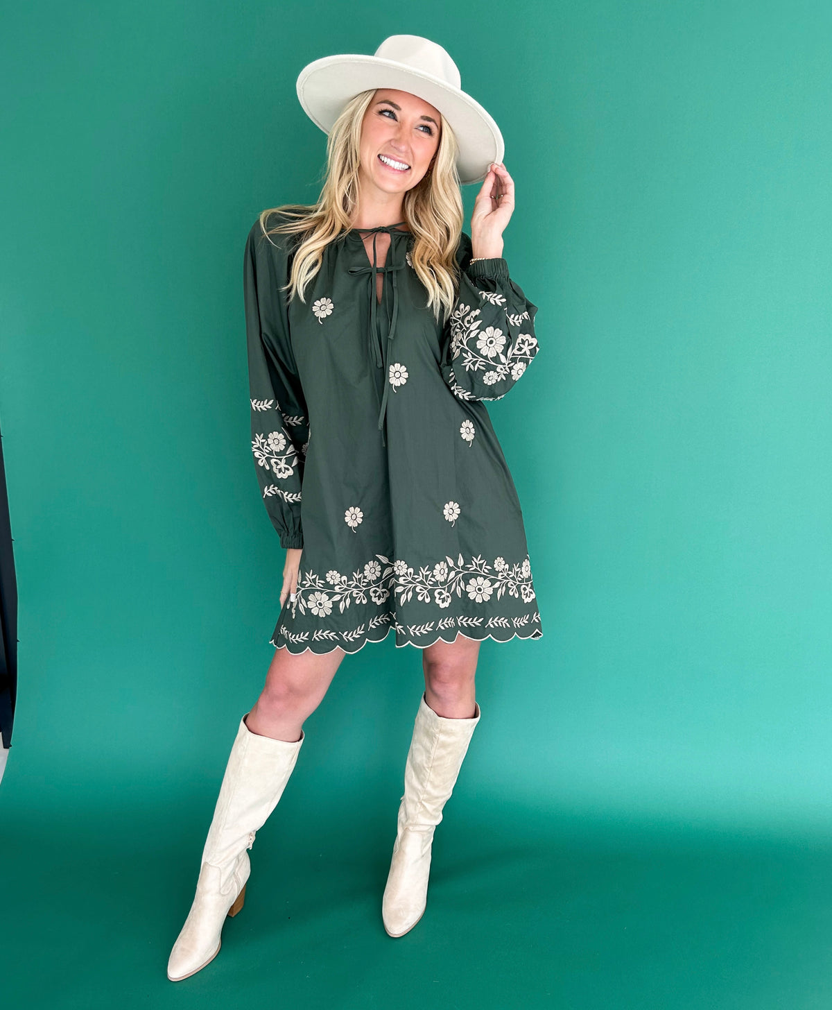 Amanda Embroidered Peasant Dress Amanda Embroidered Peasant Dress