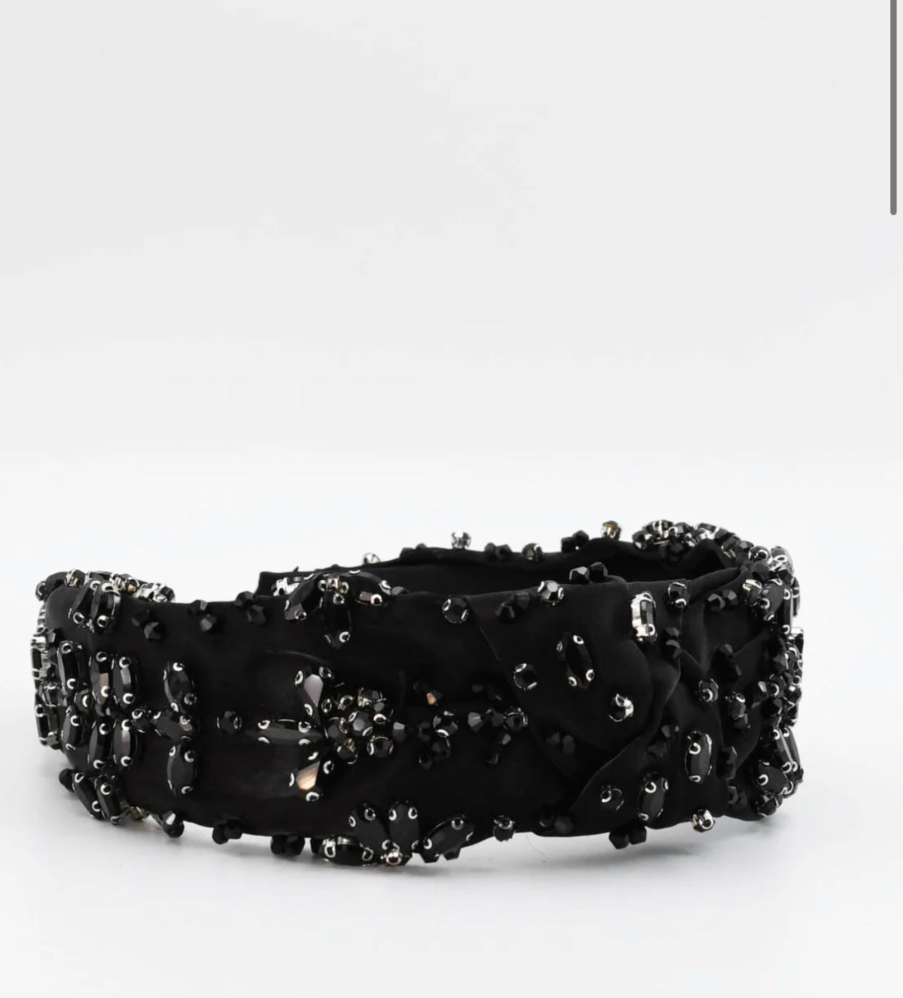 Bejeweled Black Headband (Black)