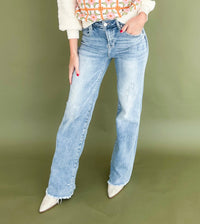 RISEN Jillian Stretch Wide Leg Jeans