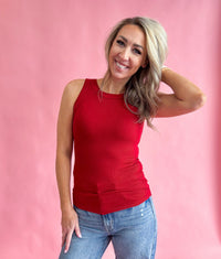 Rowan Ribbed Scoop Neck Tank Top