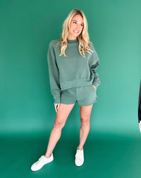 Lyndie Casual Cropped Sweatshirt