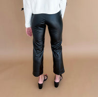 Andra Faux Leather Straight Leg Pants