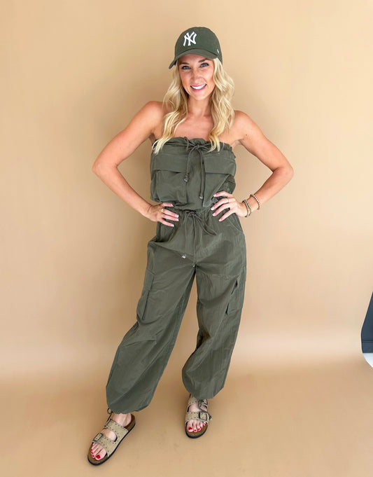 Faye Strapless Jumpsuit